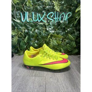 Nike Mercurial Vapor X Elite FG Yellow Pink Soccer Cleats Sz 9.5 648553-760